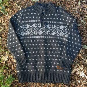 BBaj BANGBANG fair isle wool classic winter sweater L
